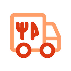 Editable delivery truck vector icon. Part of a big icon set family. Perfect for web and app interfaces, presentations, infographics, etc