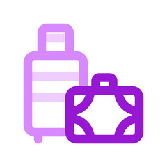 Editable baggage, luggage, suitcase vector icon. Part of a big icon set family. Perfect for web and app interfaces, presentations, infographics, etc