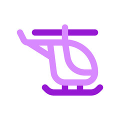Editable helicopter vector icon. Vehicles, transportation, travel. Part of a big icon set family. Perfect for web and app interfaces, presentations, infographics, etc