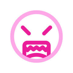 Editable angry, upset face vector icon. Part of a big icon set family. Perfect for web and app interfaces, presentations, infographics, etc