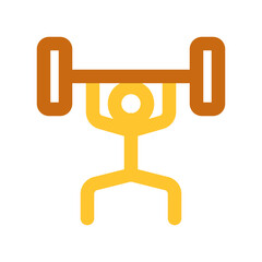 Editable weight lifting vector icon. Part of a big icon set family. Perfect for web and app interfaces, presentations, infographics, etc