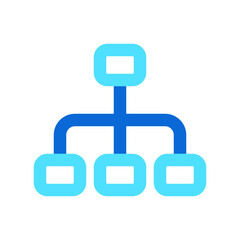 Editable organization chart vector icon. Part of a big icon set family. Perfect for web and app interfaces, presentations, infographics, etc