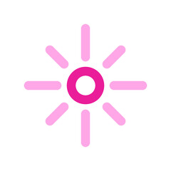 Editable bright sun vector icon. Part of a big icon set family. Perfect for web and app interfaces, presentations, infographics, etc