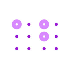 Editable braille vector icon. Part of a big icon set family. Perfect for web and app interfaces, presentations, infographics, etc