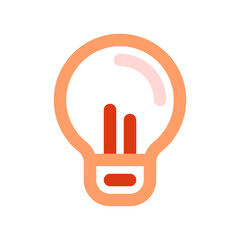 Obraz premium Editable lightbulb, idea vector icon. Part of a big icon set family. Perfect for web and app interfaces, presentations, infographics, etc