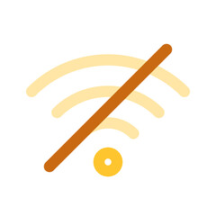 Editable vector no wifi access signal icon. Part of a big icon set family. Perfect for web and app interfaces, presentations, infographics, etc