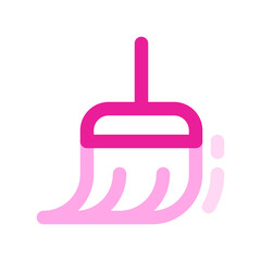 Editable vector broomstick sweeping cleaning icon. Part of a big icon set family. Perfect for web and app interfaces, presentations, infographics, etc