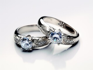 Jewelry wedding ring couple ring silver diamond jade gemstone antique
