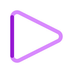 Editable vector play button icon. Black, transparent white background. Part of a big icon set family. Perfect for web and app interfaces, presentations, infographics, etc