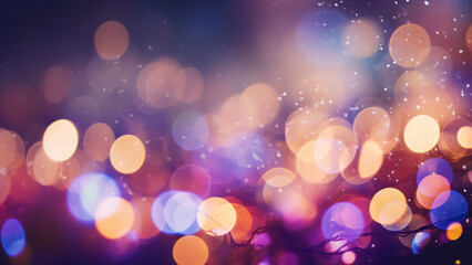 Obraz premium Festive Bokeh Photography Magic of Christmas Lights