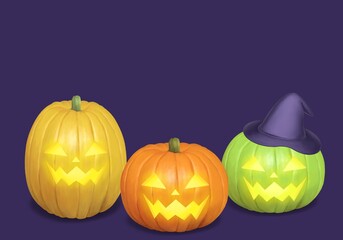 ハロウィンのかぼちゃの背景