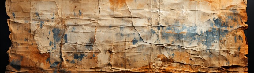 an old white sheet of paper isolated on white background, in the style of trashcore, frayed, sony alpha a1, brown, recycled material murals, whiplash line, tupinipunk