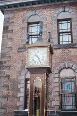 Otaru Music Box Museum and stream Clock with Snow in winter season. landmark and popular for...