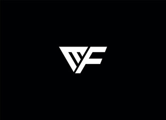 MF letter logo design and initial logo