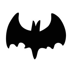 Silhouette Bat. Scary Bat Halloween. Spooky Bat