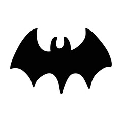 Silhouette Bat. Scary Bat Halloween. Spooky Bat