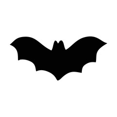 Silhouette Bat. Scary Bat Halloween. Spooky Bat