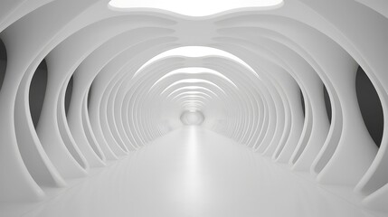 Fototapeta na wymiar Abstract white architecture background, white geometric wallpaper