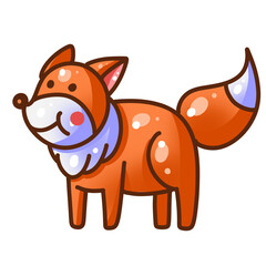 fox cartoon isolated png transparent background