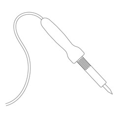 solder iron icon vector