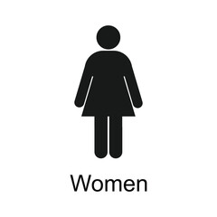 toilet direction icon vector