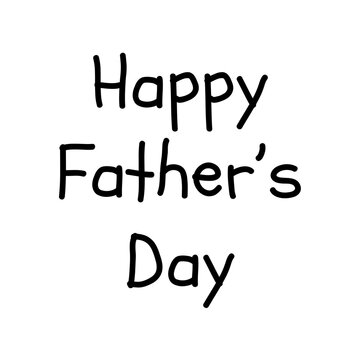 Digital png illustration of red happy father's day on transparent background
