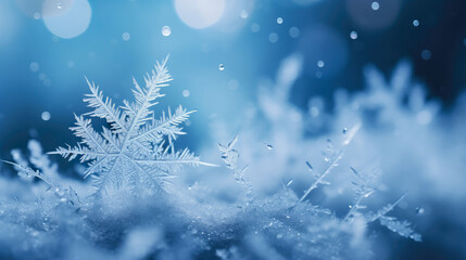 Frosty Winter Abstract Background