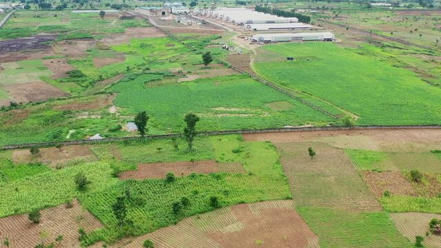 Estate land in Kuje  for suburban development near Abuja, Nigeria - aerial flyover