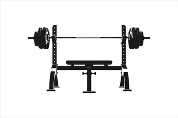 Gym fitness tools equpments vector design, dumbbell FOR GYM, dumbbell isolated on white, workout ekpupments silhoutte vector.