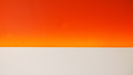 picture shot from wall, Abstract of the trichrome geometric of orange, yellow and gray texture Background