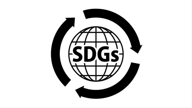 SDGsのアイコン　ループアニメーション（白背景）
