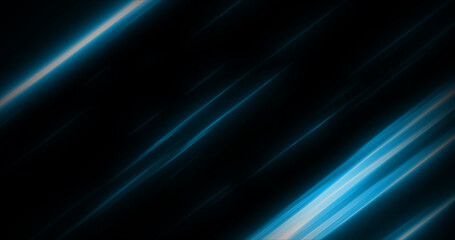 Obraz premium Abstract futuristic background blue flying energy hi-tech magic glowing bright lines