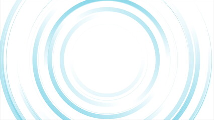 Blue minimal circular lines and stripes abstract tech background