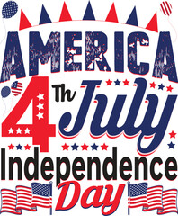 4th of July independence day T-Shirt Design