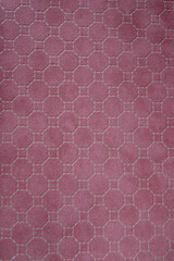 Geometric velvet texture pink wallpaper for background.