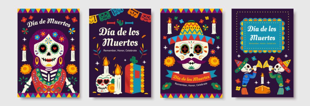 Day of the dead template set