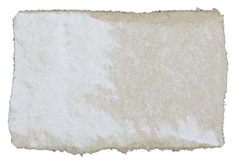 Torn pieces of corrugated paper on transparent background png file