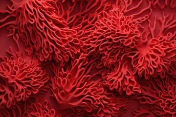 Close up of red coral
