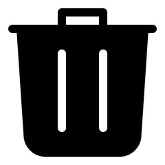 Trash can icon for delete and removing