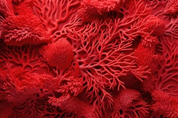 Red corals background