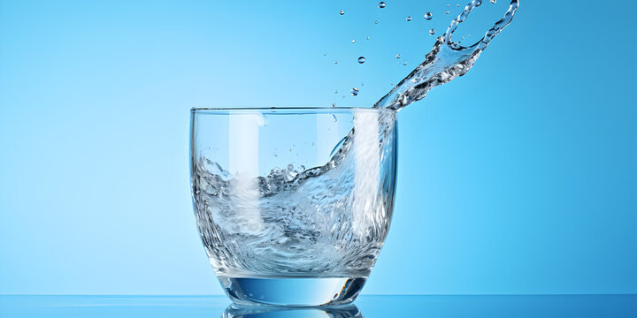 Refreshing Glass of Water with Splash,,
Crystal Clear H2O: Water Splash in a Glass Generative Ai