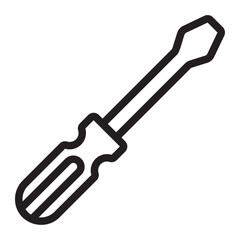 screwdriver line icon