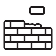 brick line icon
