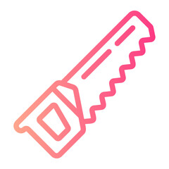 hand saw gradient icon