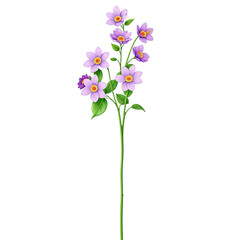 purple flowers transparent background