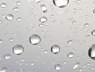 drops of water on the window