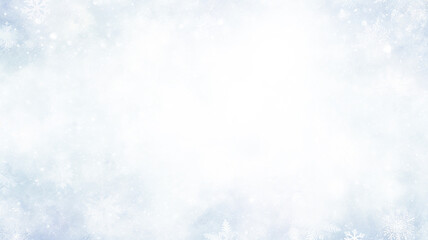 white art background, snow frame, snowfall creative blurred abstract white background blank copy space design winter christmas greeting