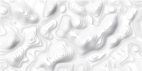 Abstract pattern with lines. Abstract sea map geographic contour map and topographic contours map background. Abstract white pattern topography vector background. Topographic line map background.