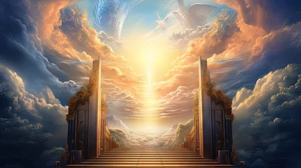 Foto op Canvas Heaven s gateway depicted in an aerial artwork © vxnaghiyev