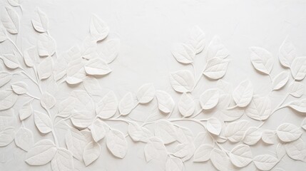 Handmade white mulberry paper with unique leaf texture background featuring a soft natural paper style for creative aesthetic design